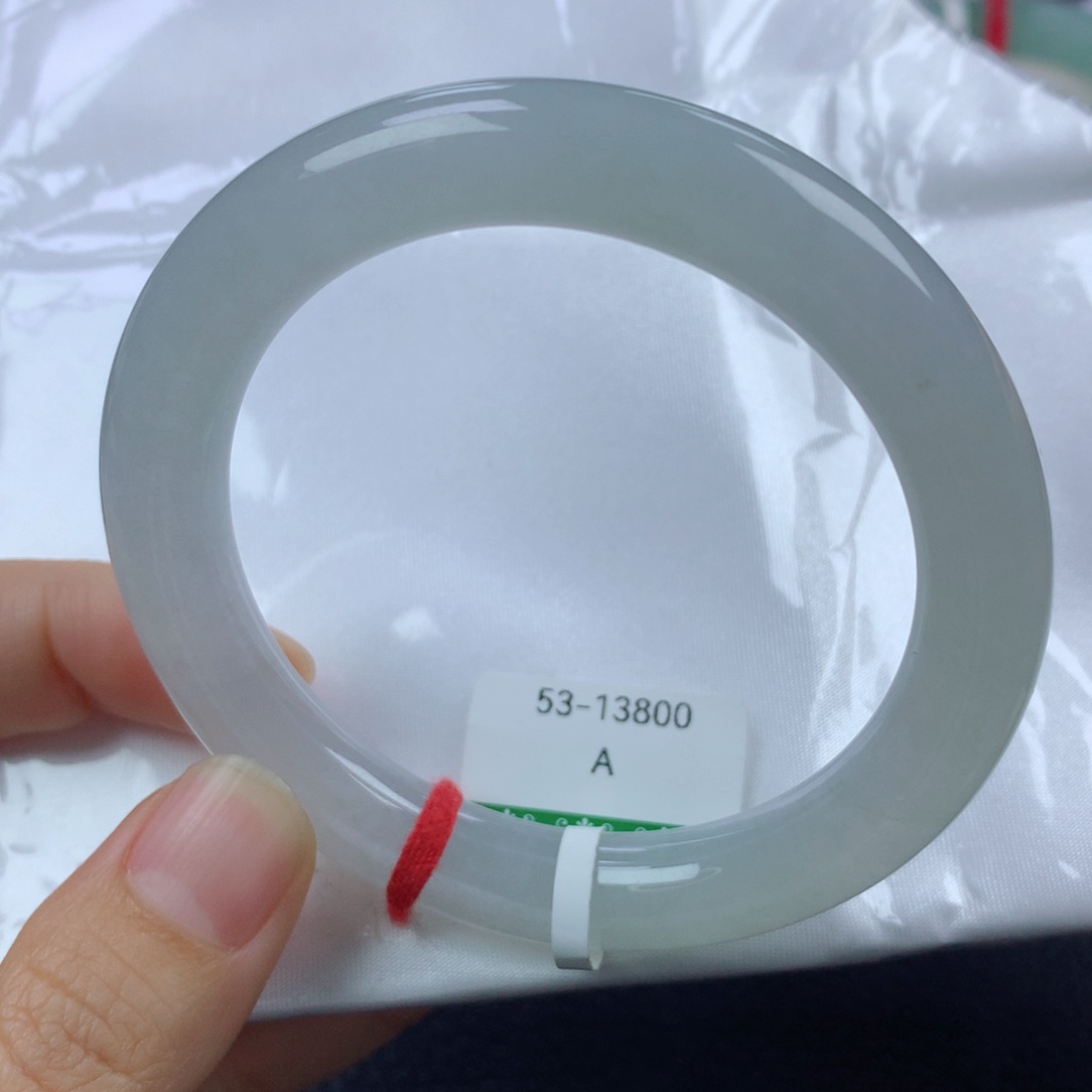 未镶嵌手镯翡翠缅甸天然翡翠A货53.4圆