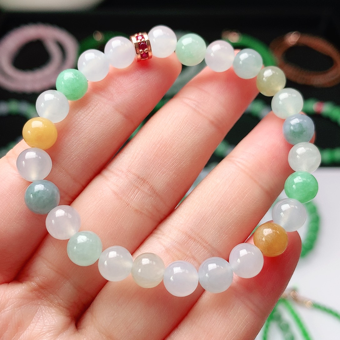 未镶嵌手链翡翠翡翠