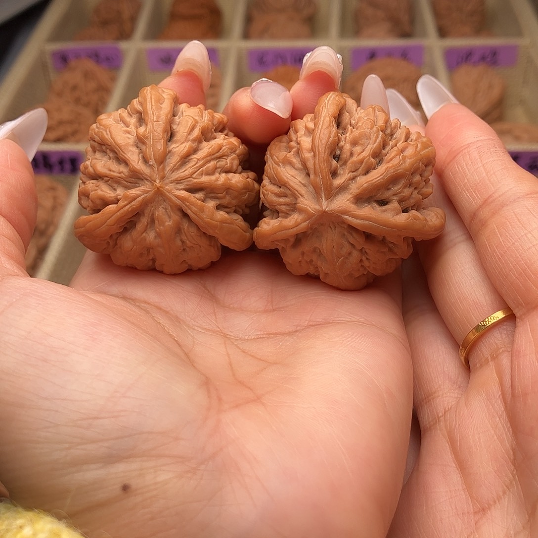 把件文玩核桃九龙三棱41