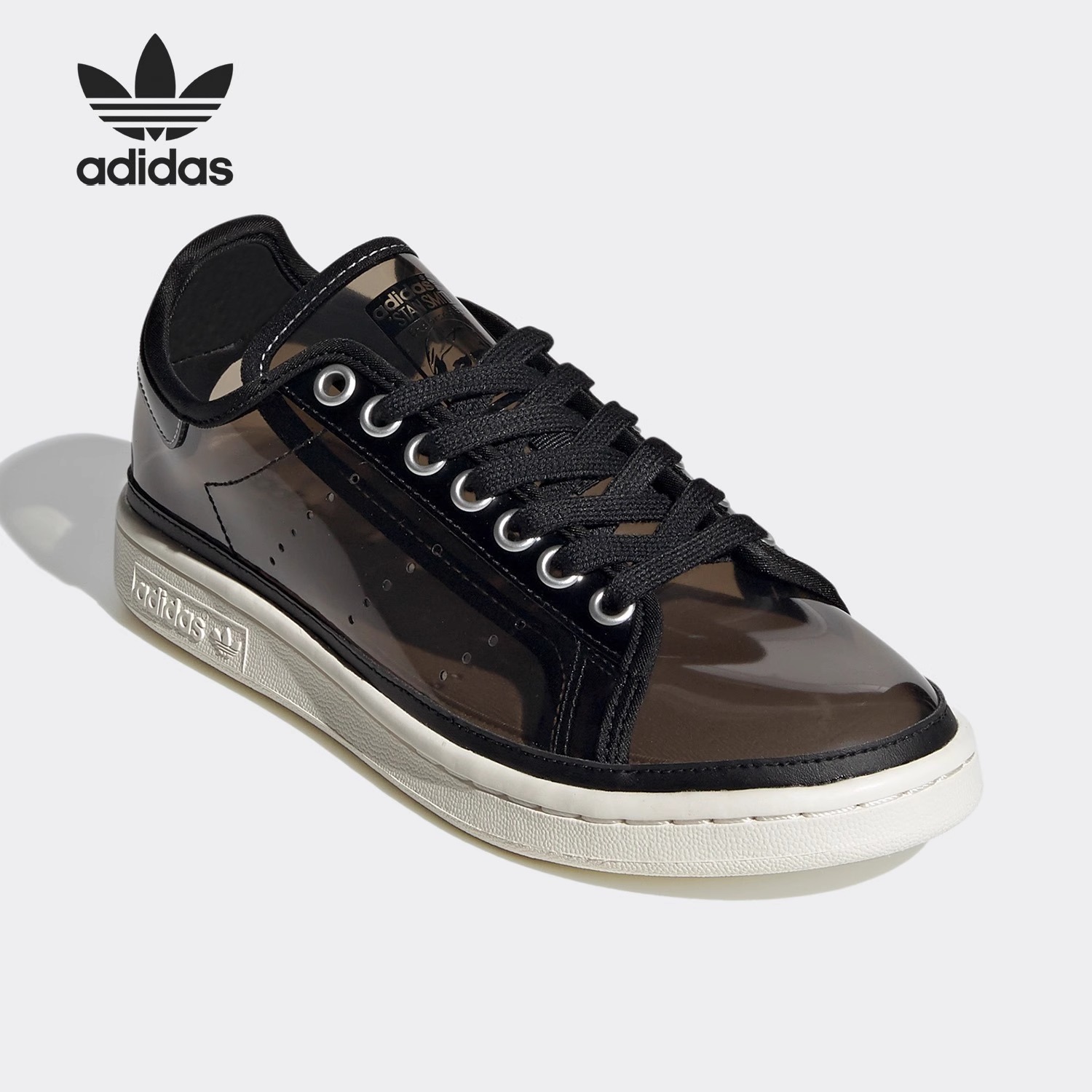 （微瑕慎拍）Adidas/阿迪达斯STAN SMITH 低帮透明果冻板鞋FW9929