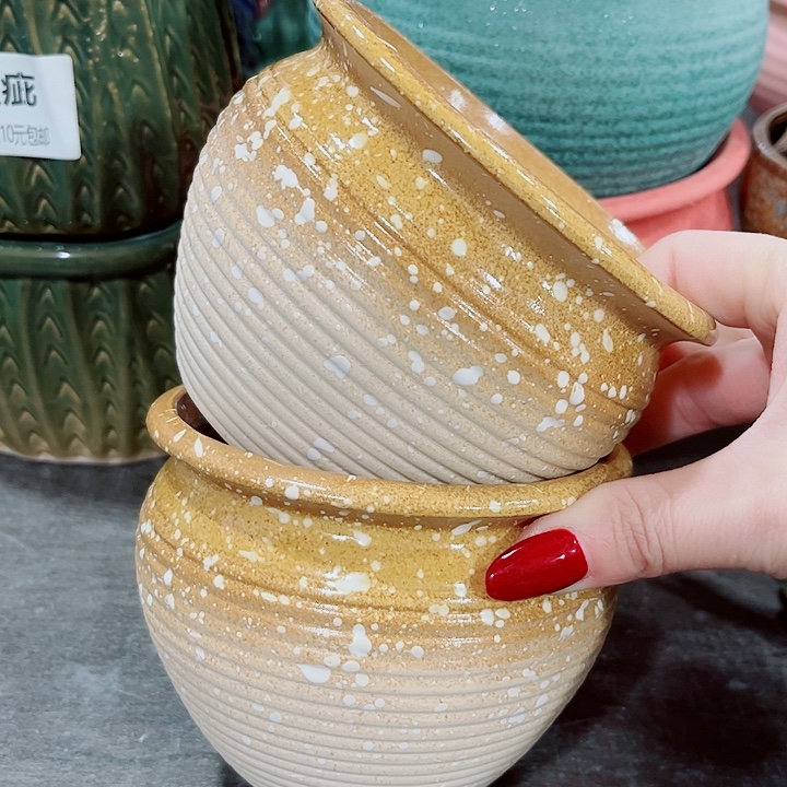 多肉陶瓷花盆满10元包邮