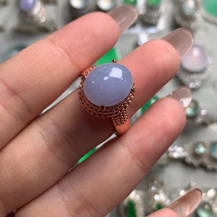 翡翠未镶嵌戒指天然翡翠a货戒指裸石