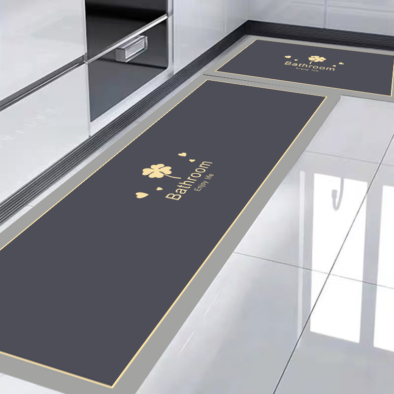 可擦，免洗吸水皮革厨房地垫，多功能防滑地垫，可裁剪