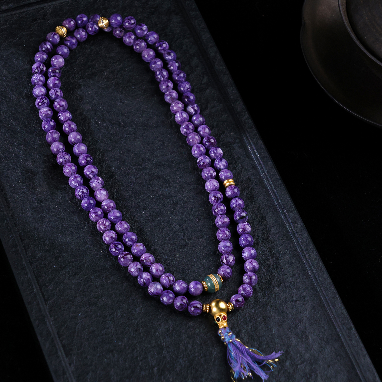 【思嘉】星空 · 紫龙晶妖孽纹四愿多圈项链 | 多样性发一 DFS0032