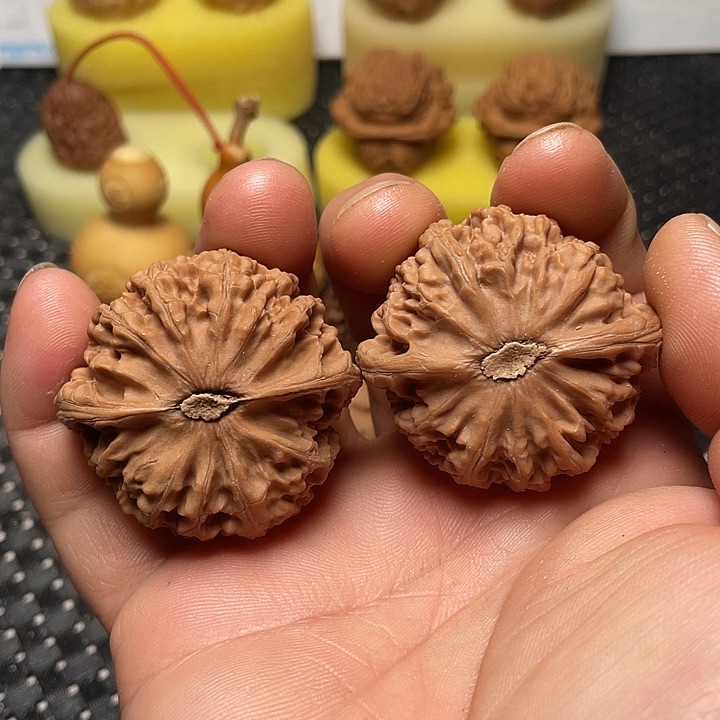 把件文玩核桃43宫灯狮子头