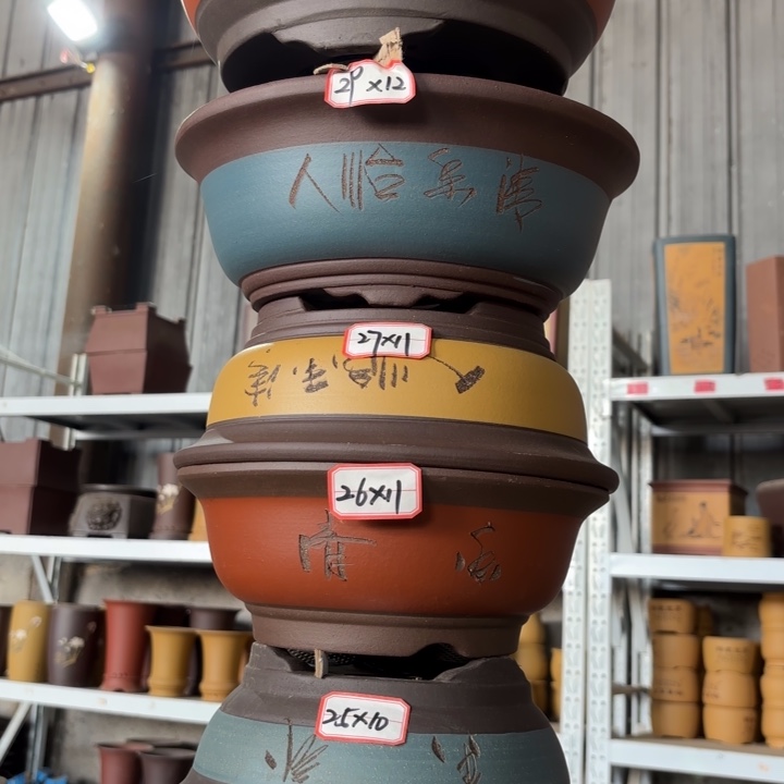 紫砂花盆              100-6