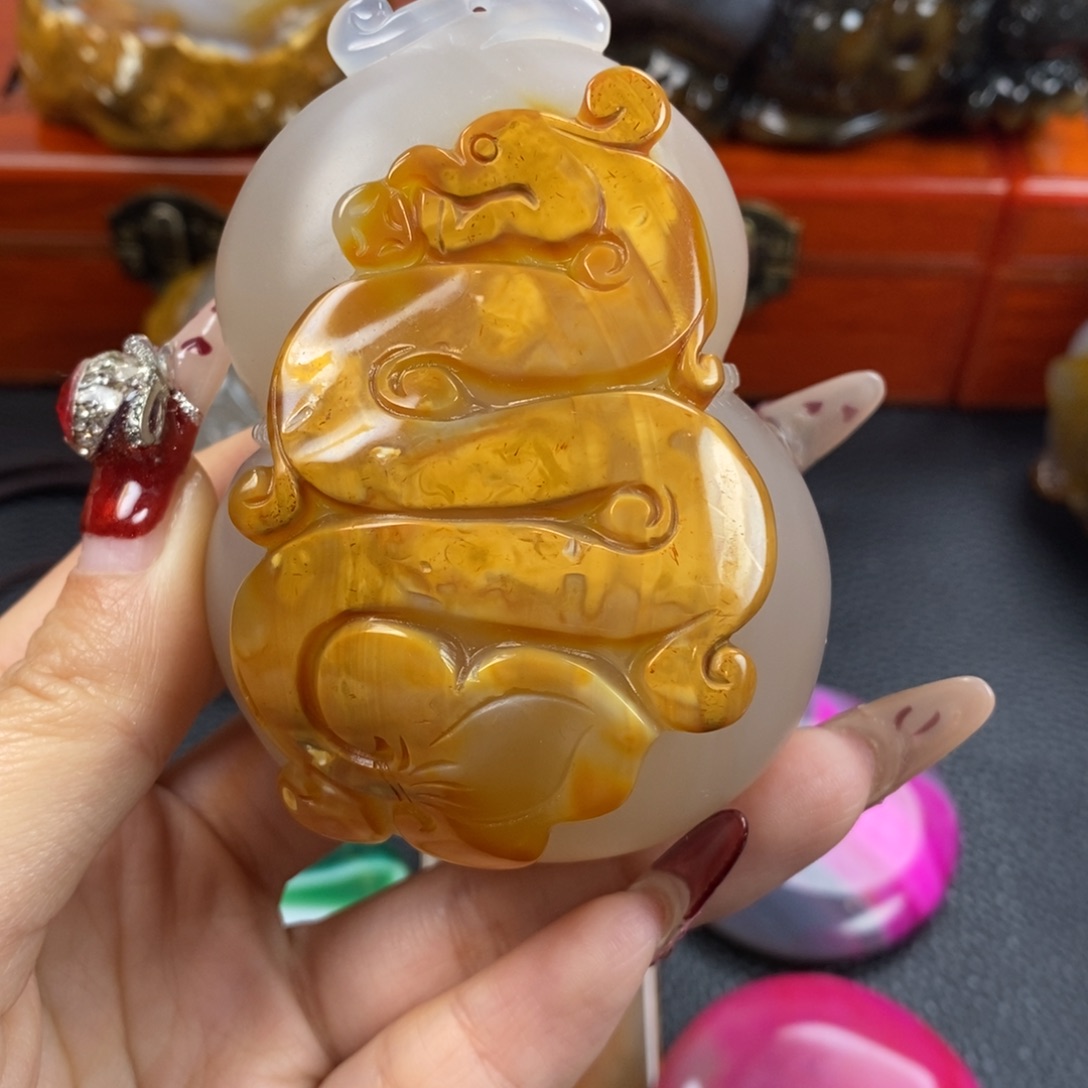 玛瑙/玉髓手把未镶嵌