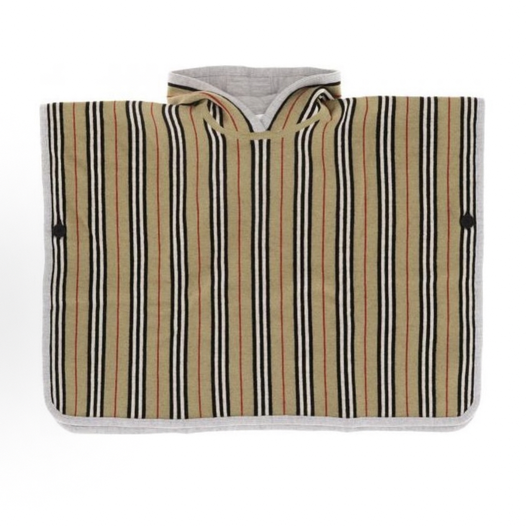 99新 BURBERRY/博柏利 条纹斗篷披肩/M码/C01692