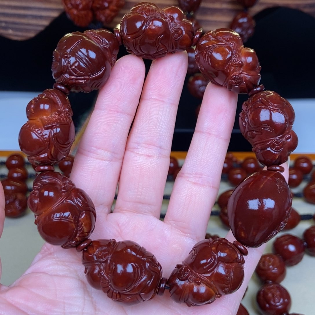 橄榄核吊坠阿*海派财神