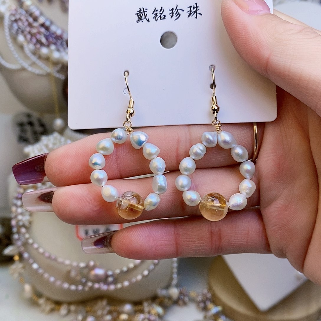 淡水珍珠颈饰银S925镶嵌
