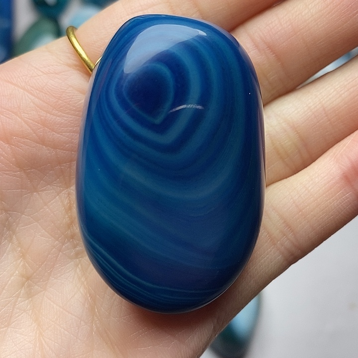 心***流玛瑙/玉髓未镶嵌吊坠(不含链)