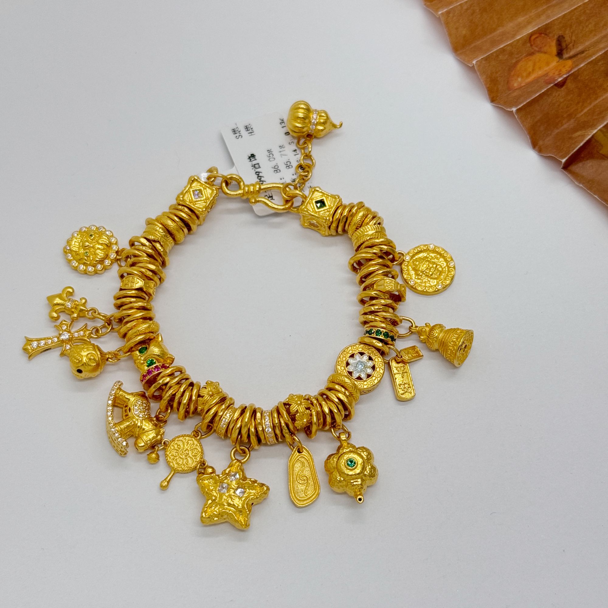 足金999手工盘缠 卡7  14CM  85.71