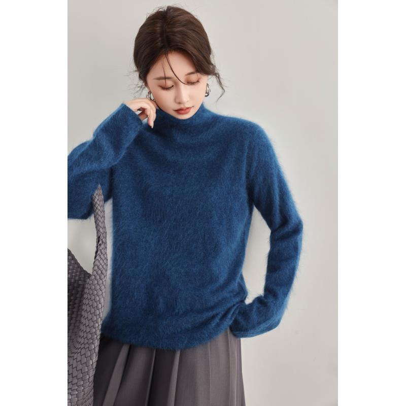 【自由领】秋冬山羊绒款长袖堆堆领百搭自由堆堆领纯色潮牌时尚