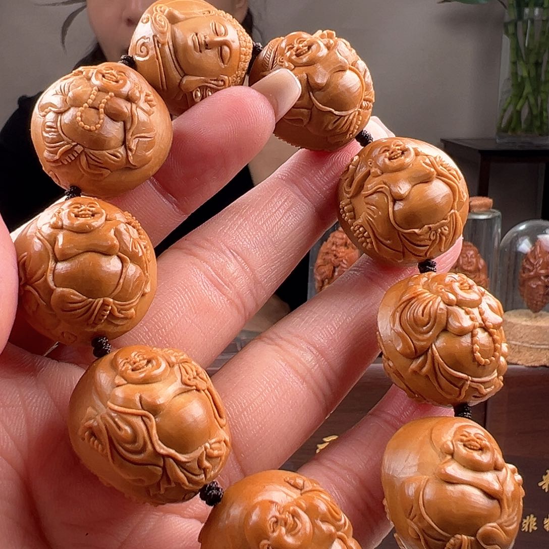 橄榄核手串/手链记*橄榄核雕橄榄核