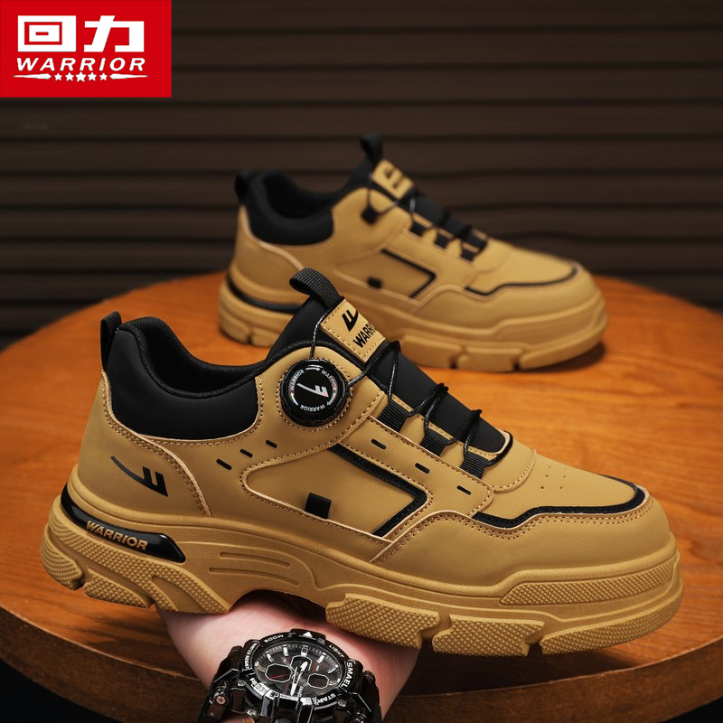 回力男鞋冬季2025新款户外登山徒步复古休闲运动防滑厚底工作潮鞋