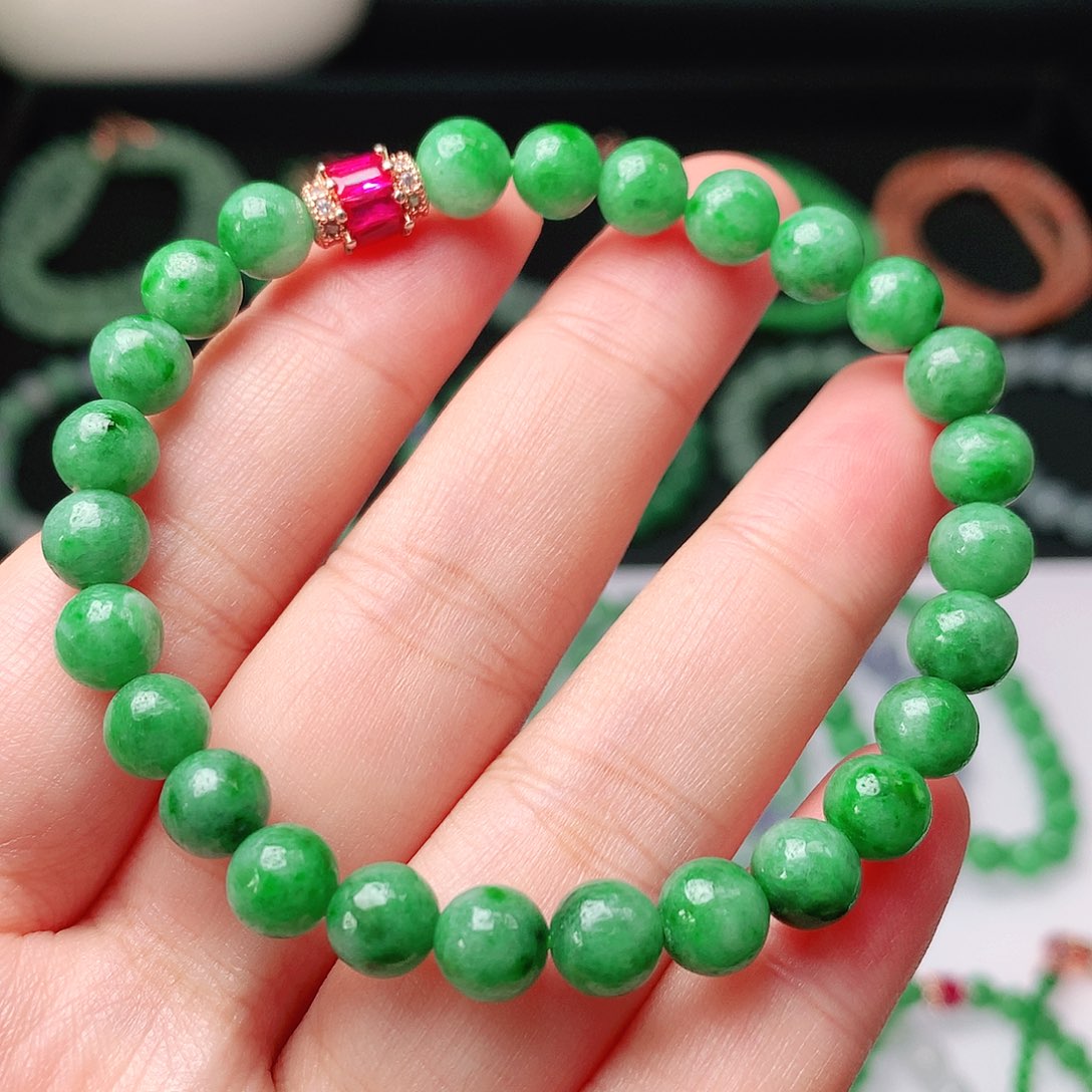 未镶嵌手链翡翠翡翠