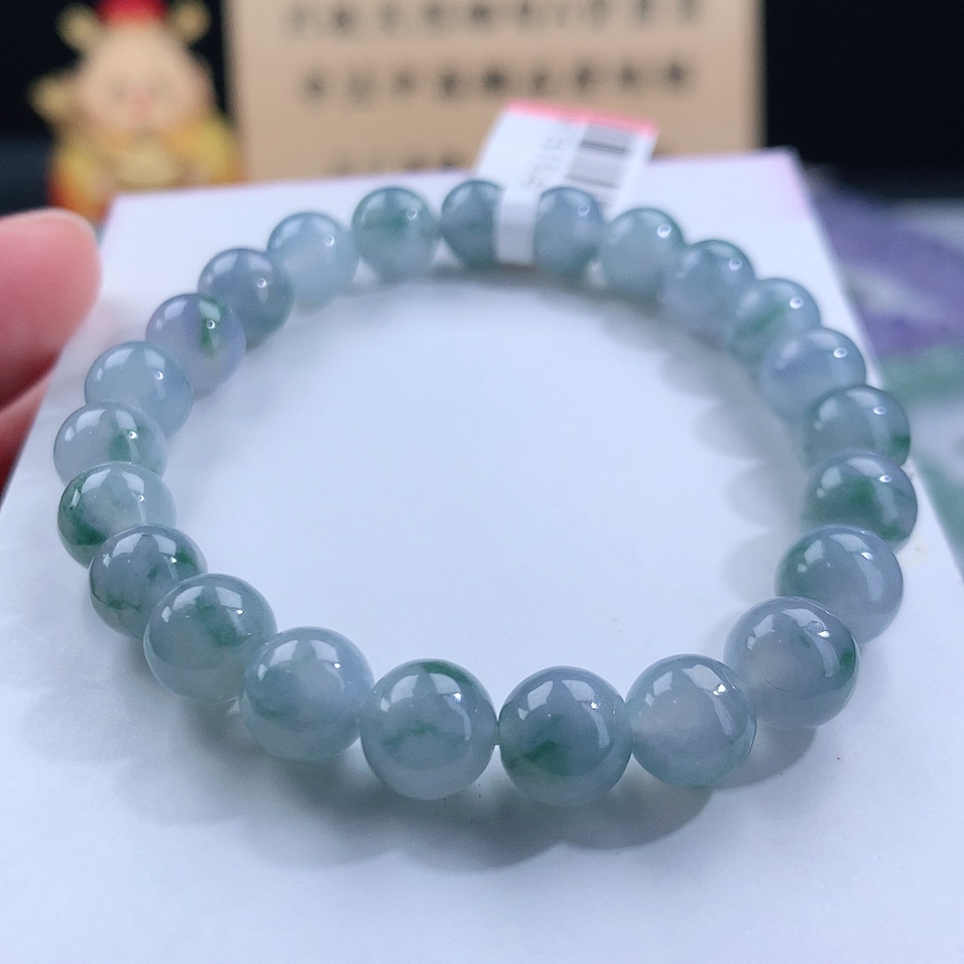 翡翠手链未镶嵌卡7.6mm