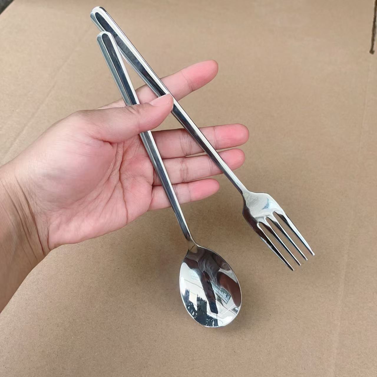 详情页韩式不锈钢抛光勺子餐具咖啡勺西餐勺小勺家用