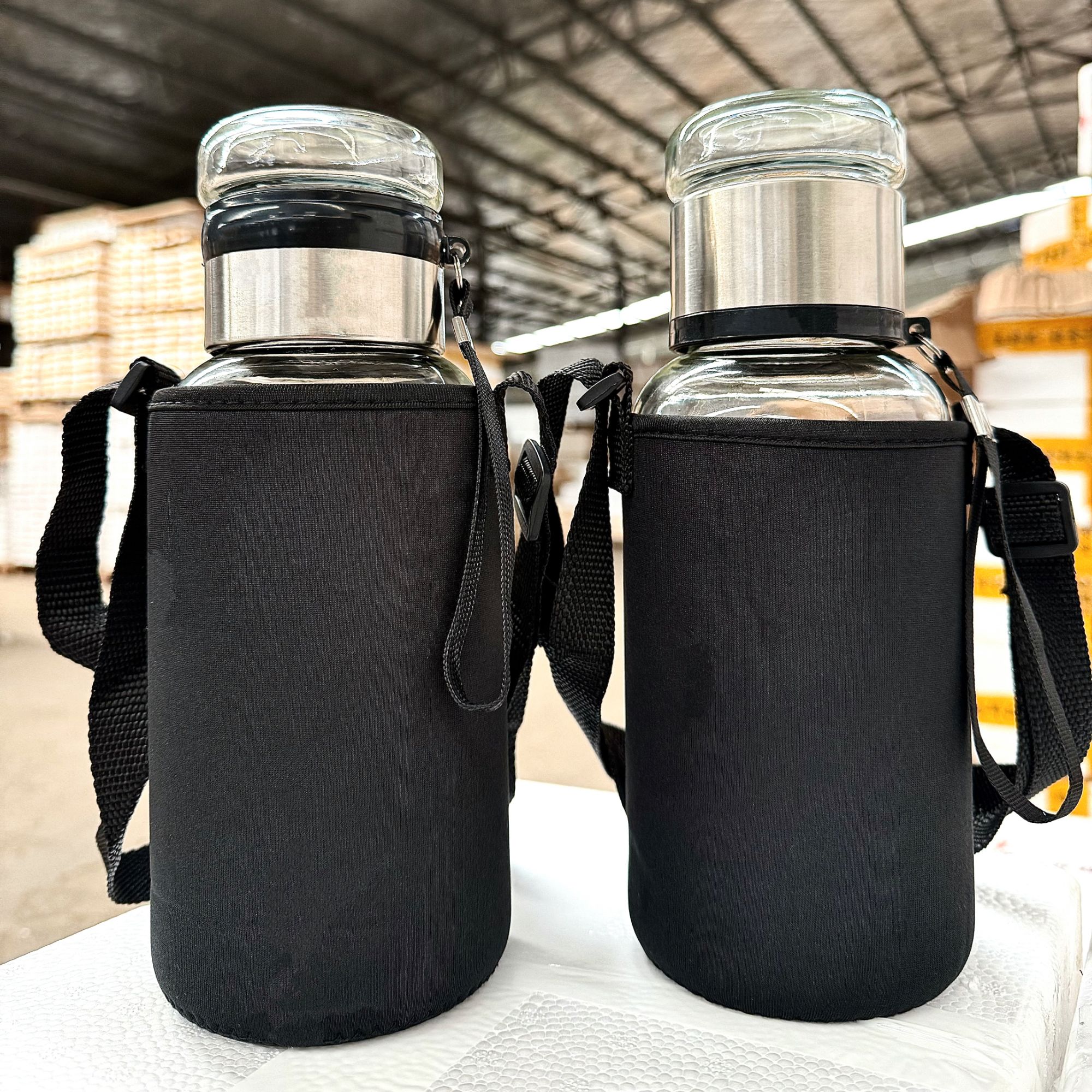 【送杯套】1L大容量吨吨玻璃杯茶水分离带茶仓便携玻璃水杯泡茶水杯