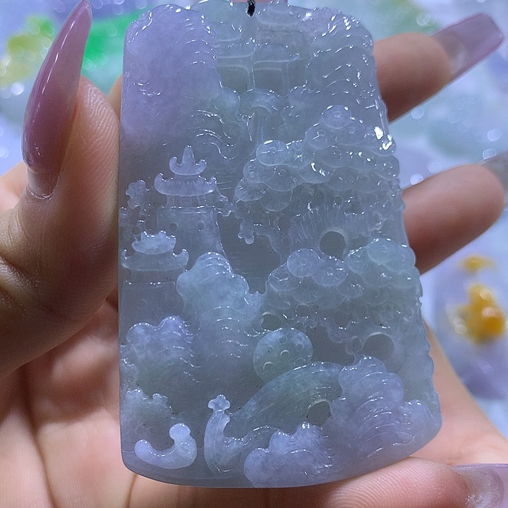 翡翠未镶嵌颈饰天然翡翠A货吊坠