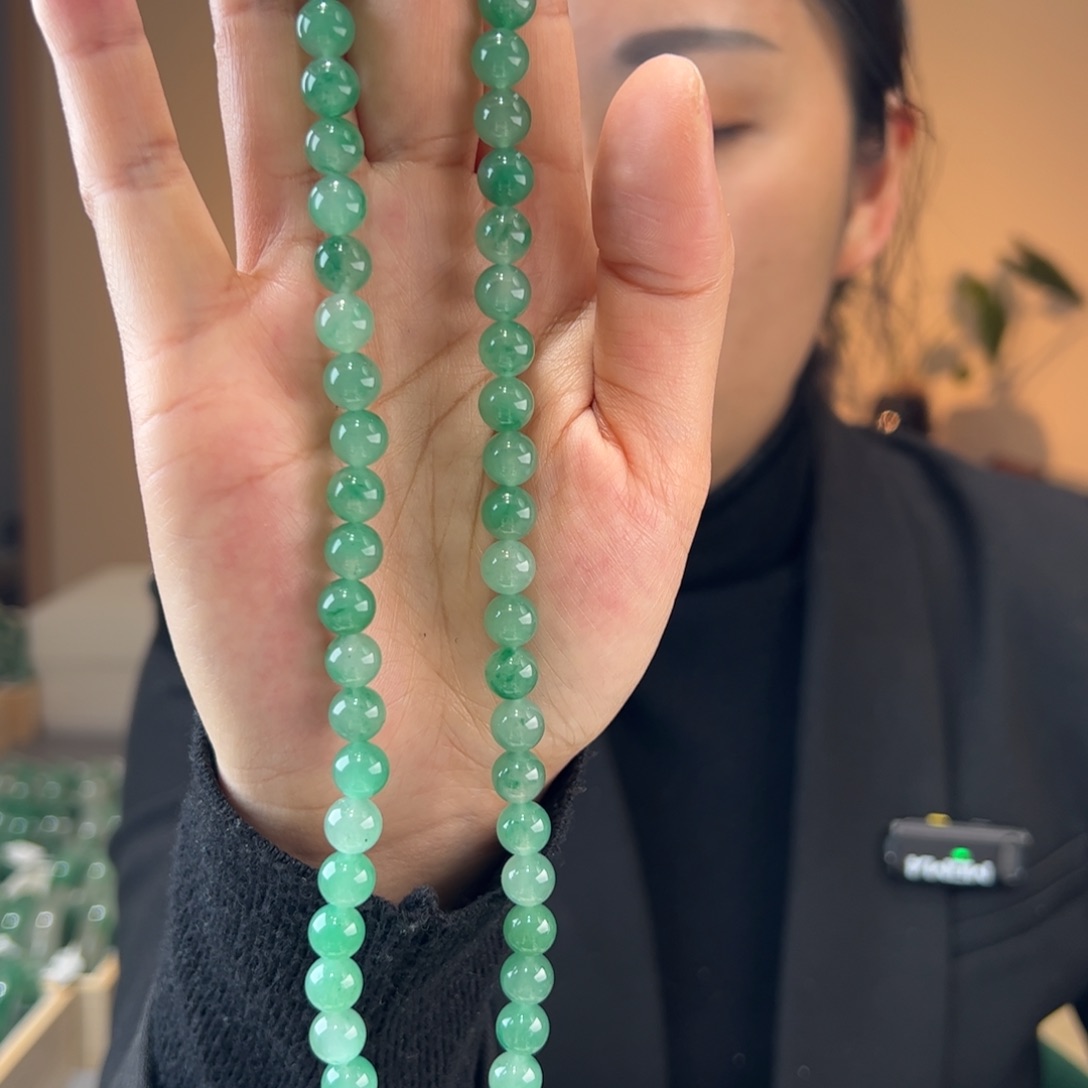 石英质玉项链未镶嵌8mm