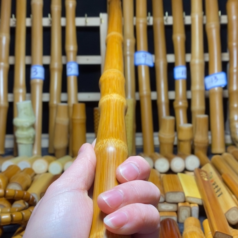 【闪购商品】头***神实心玉竹文玩手持