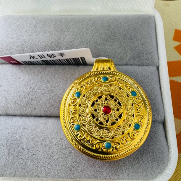 【夏夏专享】足金999饰品 八宝罗盘 2.2 GP