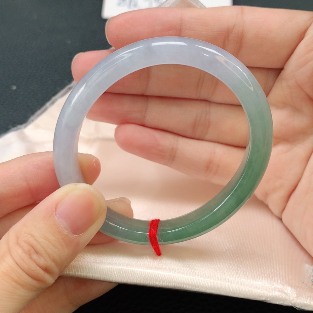 翡翠手镯未镶嵌贵妃53.5