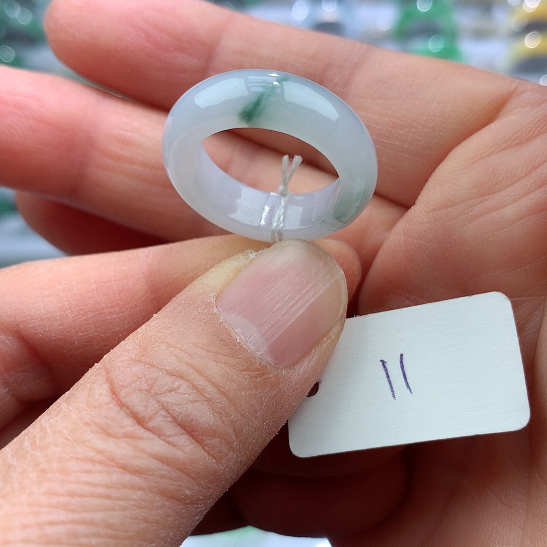 翡翠戒指未镶嵌11号