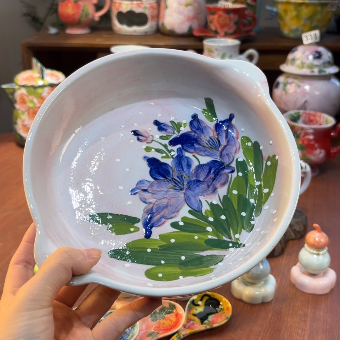 景德镇手绘高温釉下彩陶瓷茶具