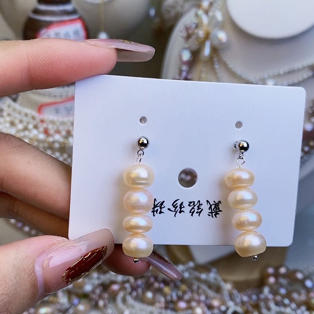 淡水珍珠颈饰银S925镶嵌