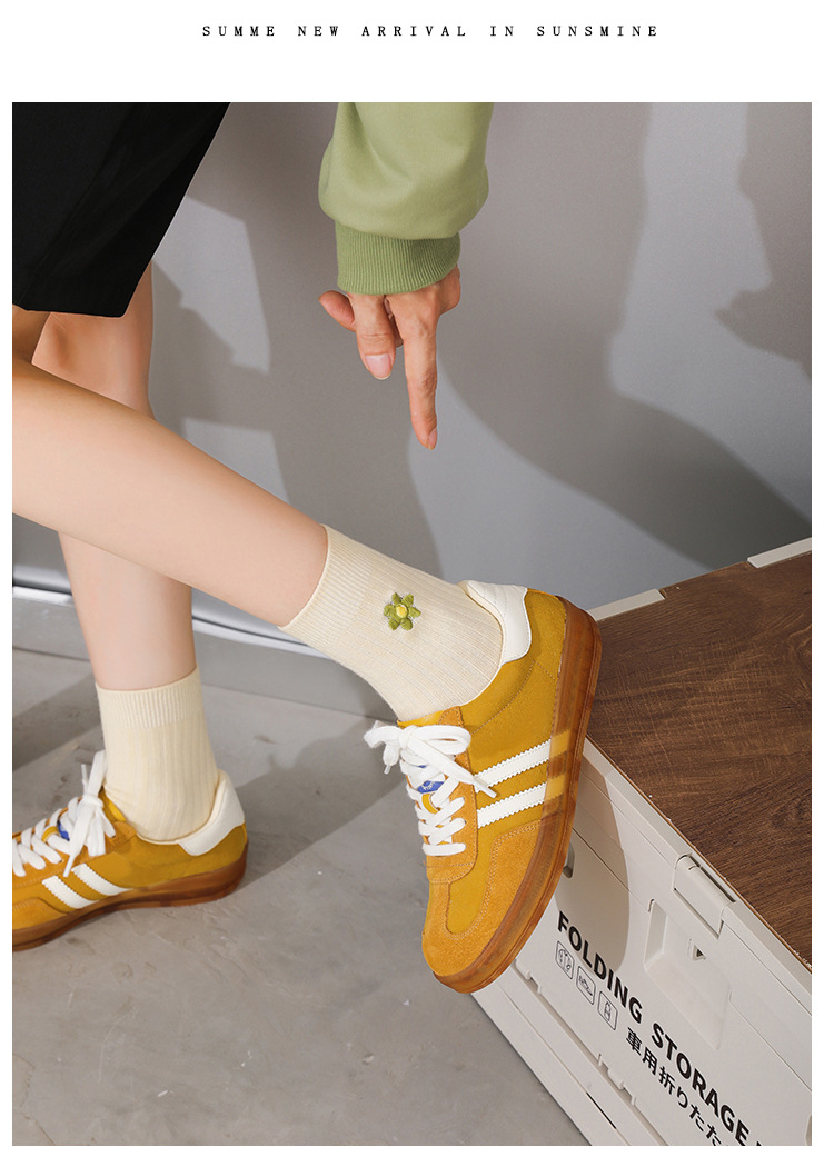 2025新款春秋款复古厚底真皮T头鞋女款休闲百搭彩色韩版阿甘鞋