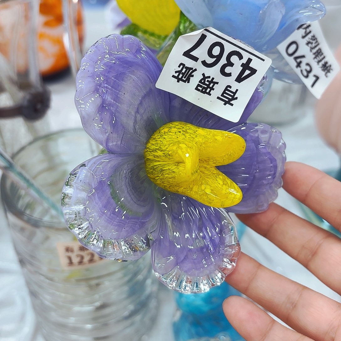 琉璃4367 安妮家居琉璃花瓶摆件瑕