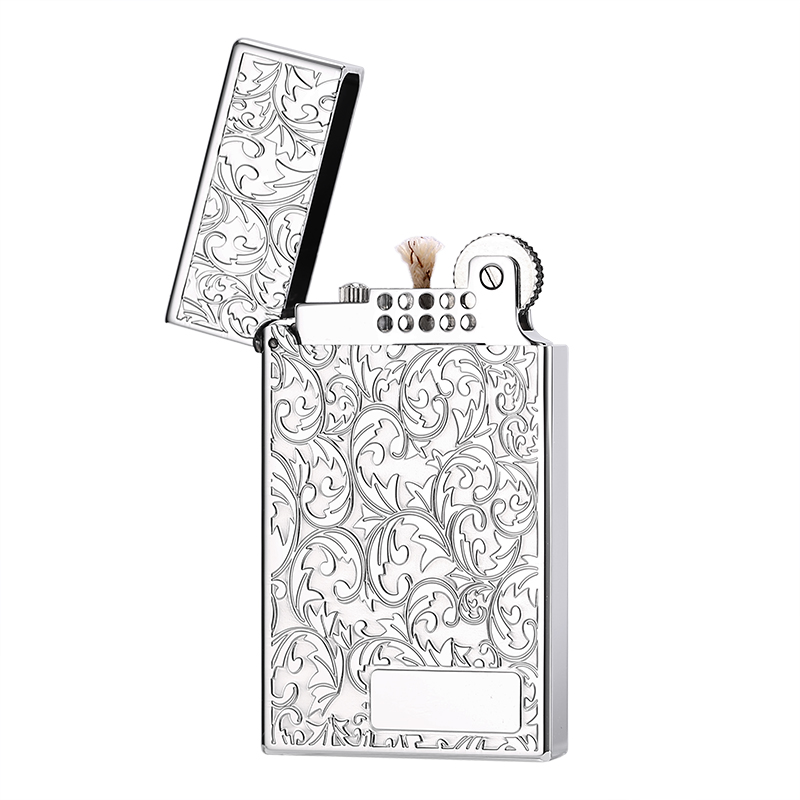 maduro超薄朗声打火机雕刻唐草花专属定制刻字送男朋友老公礼物