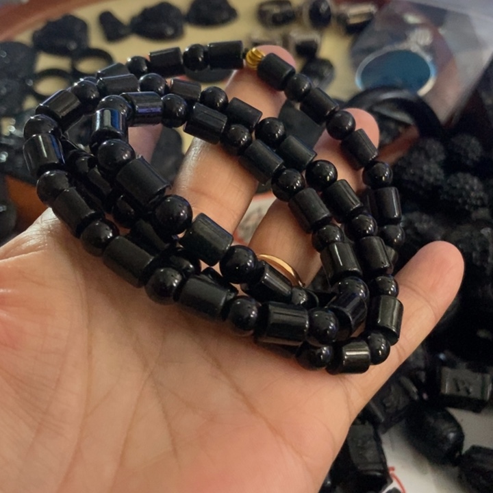 真***碎翡翠未镶嵌手链墨翠7