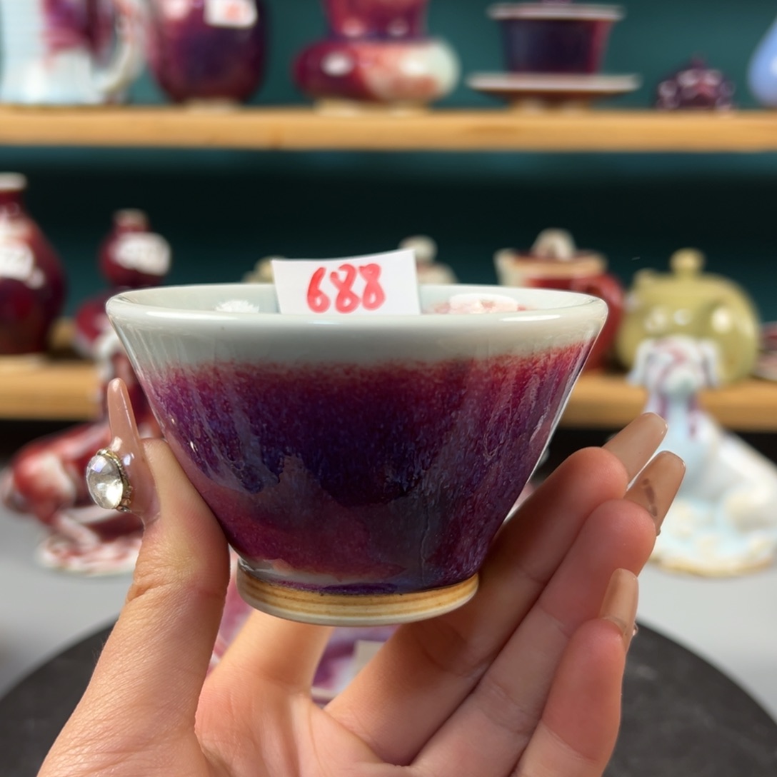 瓷片全品无暇主人杯纯手工