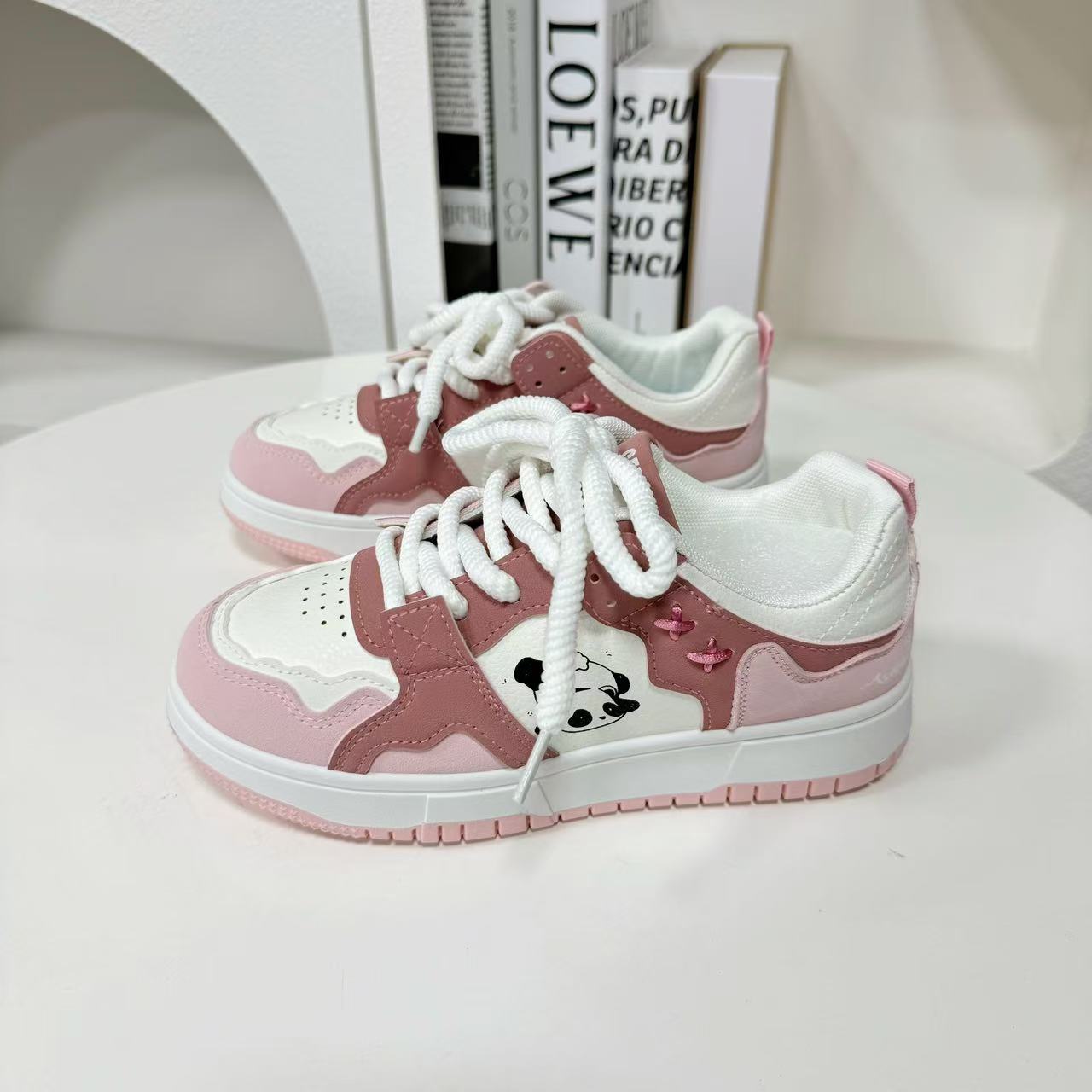 3590 SEMIR板鞋女2025新款鞋子女百搭小白鞋厚底复古运动鞋