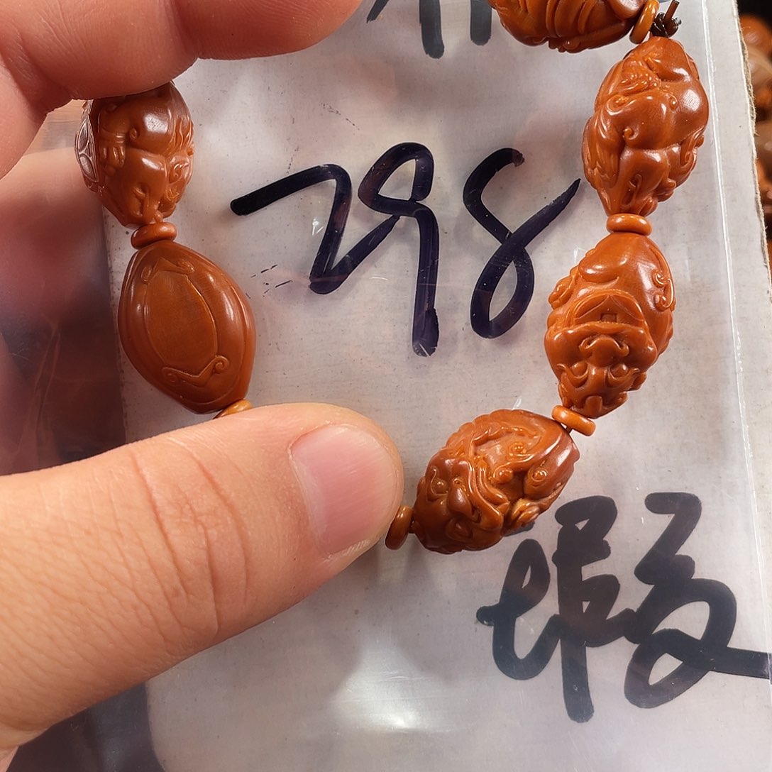 橄榄核手串/手链橄榄核雕工艺手串 瑕疵介意勿拍