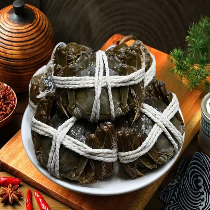 苏州鲜活大闸蟹 拍8只送2只 母蟹十只（单只3两）礼盒装  