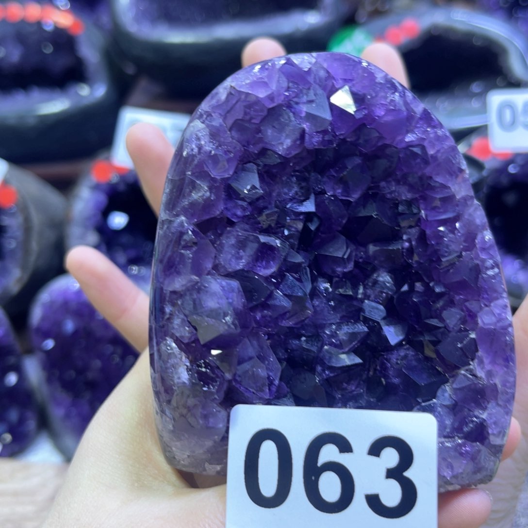 紫晶摆件未镶嵌紫水晶