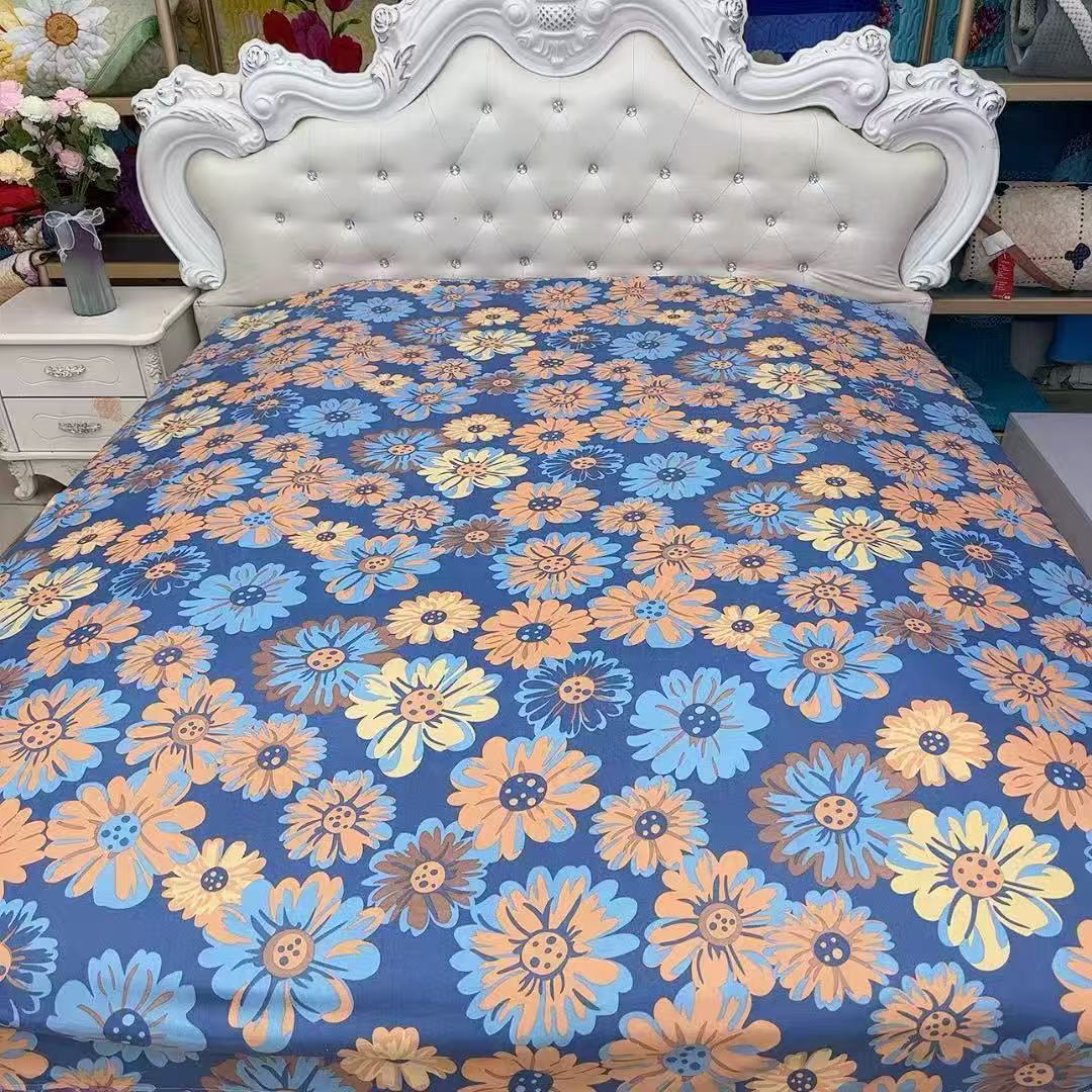 {蓝颜床单}2.3米*2.3米床单正负5厘米舒适柔软小奶棉加密小斜纹