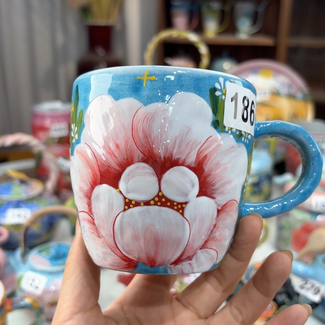 景德镇手绘高温釉下彩陶瓷茶具