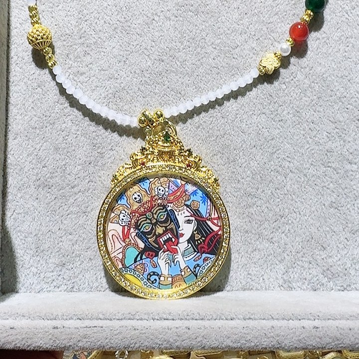 小***子吊坠前世今生，纯手绘