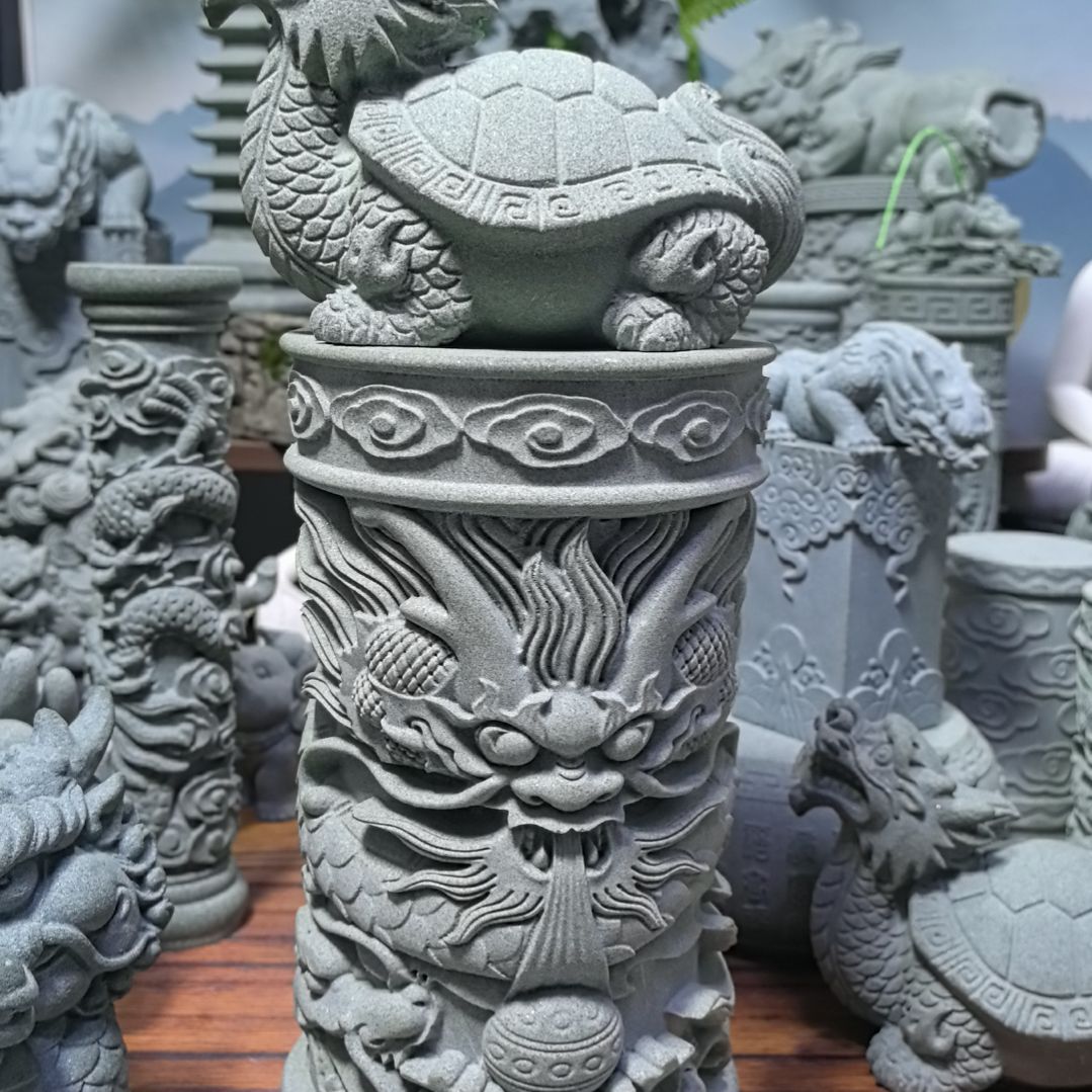人造石青砂石造景摆件