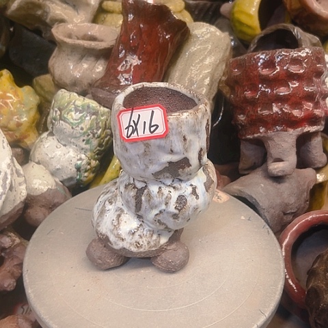 粗陶花盆手工花盆制作