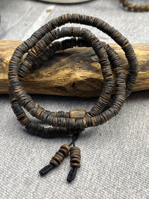 沉香奇楠沉水多圈药片珠保11克多样性发一条 收藏级