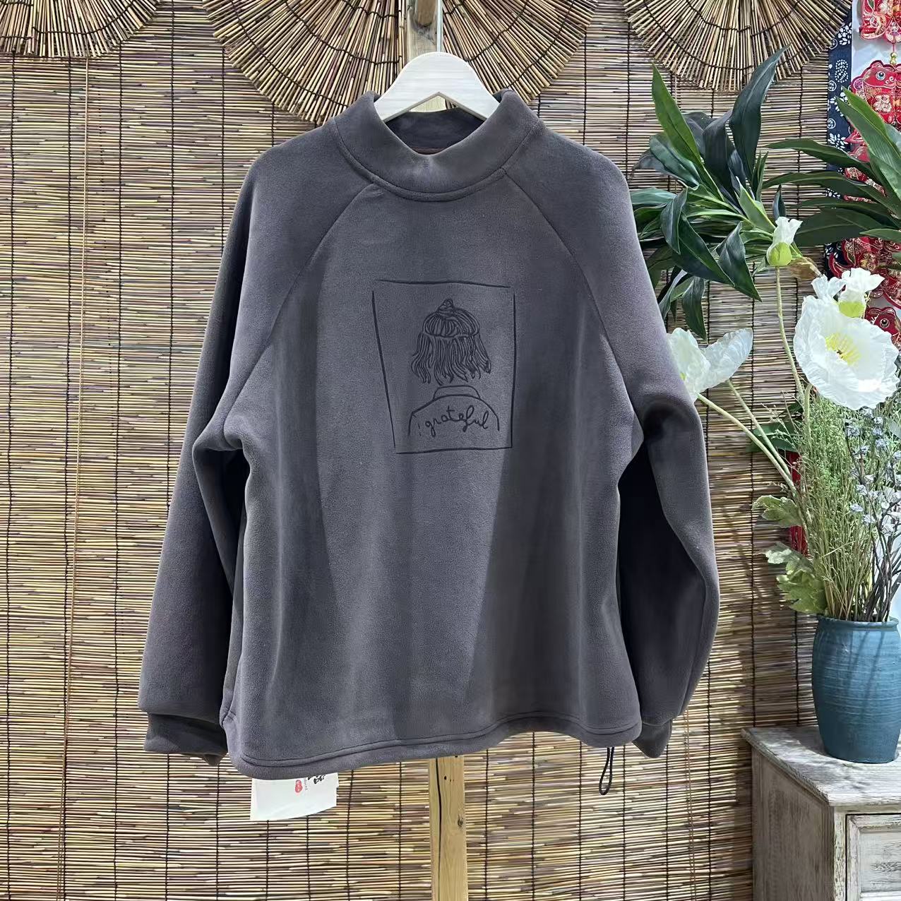 19129新款冬季加绒卫衣百搭显瘦减龄