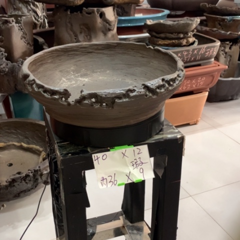 紫砂花盆微瑕处理的异型盆