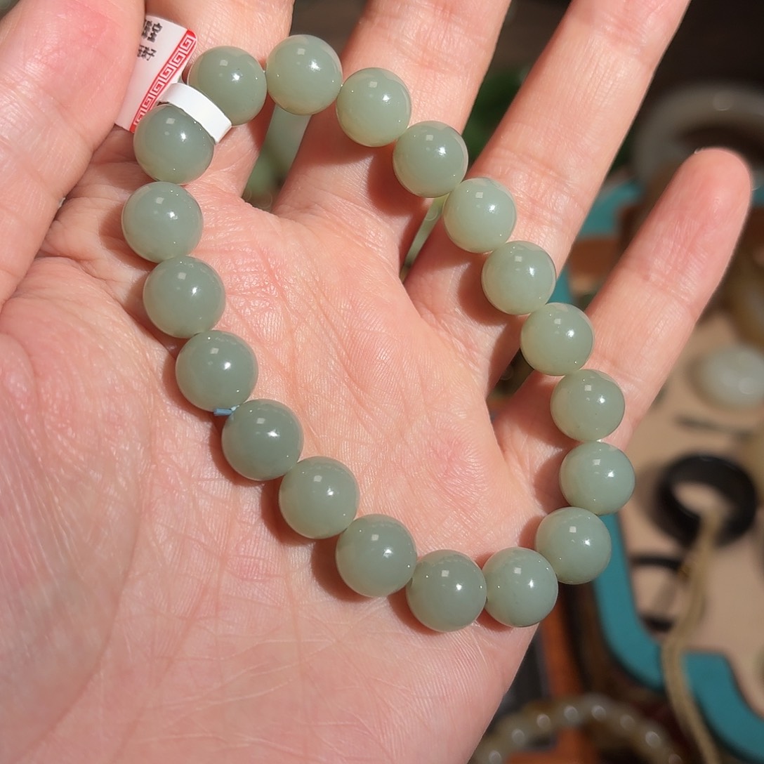 和田玉手串未镶嵌