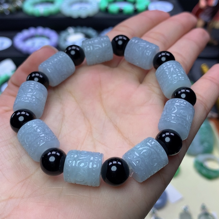 翡翠手链未镶嵌长*高翡翠